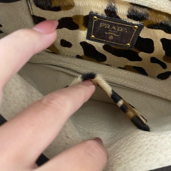 PRADA Leopard Print Envelope Clutch - Used - Picture 8 of 12